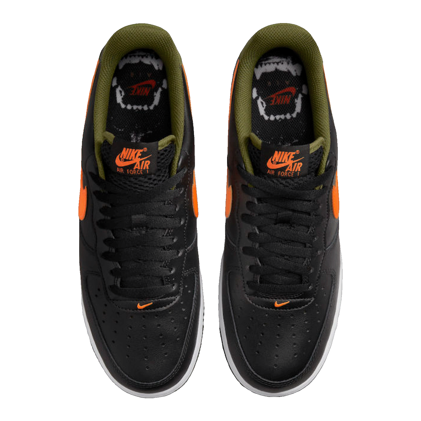 Nike Air Force 1 Low Hoops Black University Gold Oben