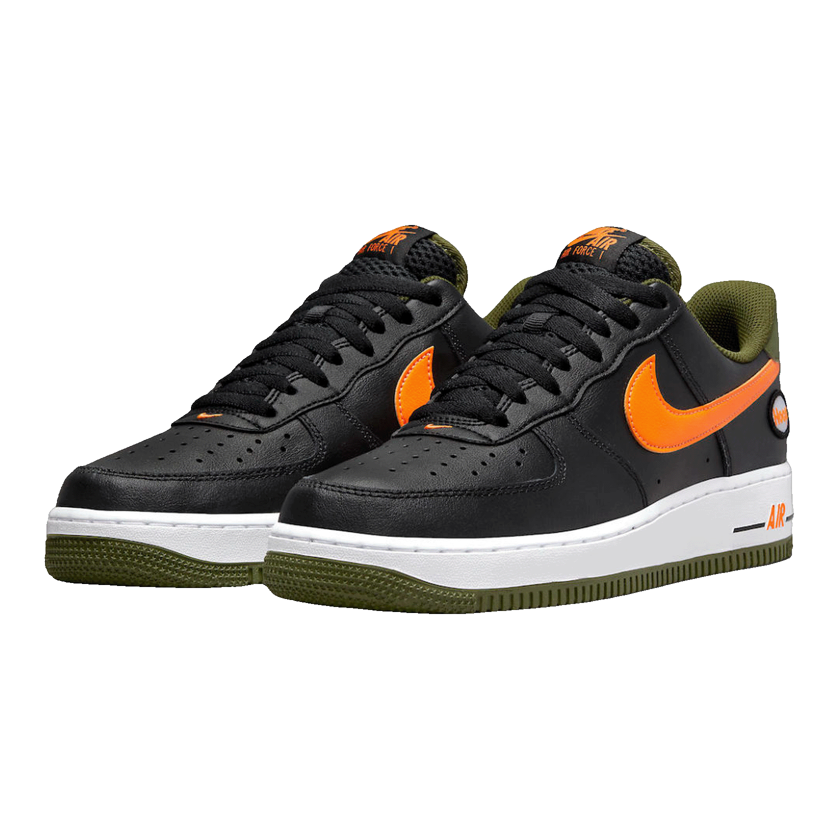 Nike Air Force 1 Low Hoops Black University Gold Side