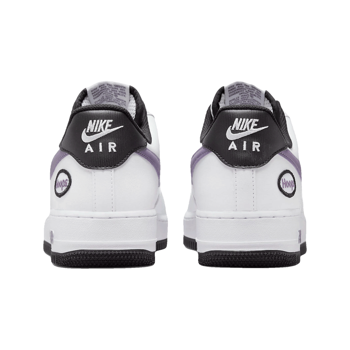 Nike Air Force 1 Low Hoops White Canyon Purple Back