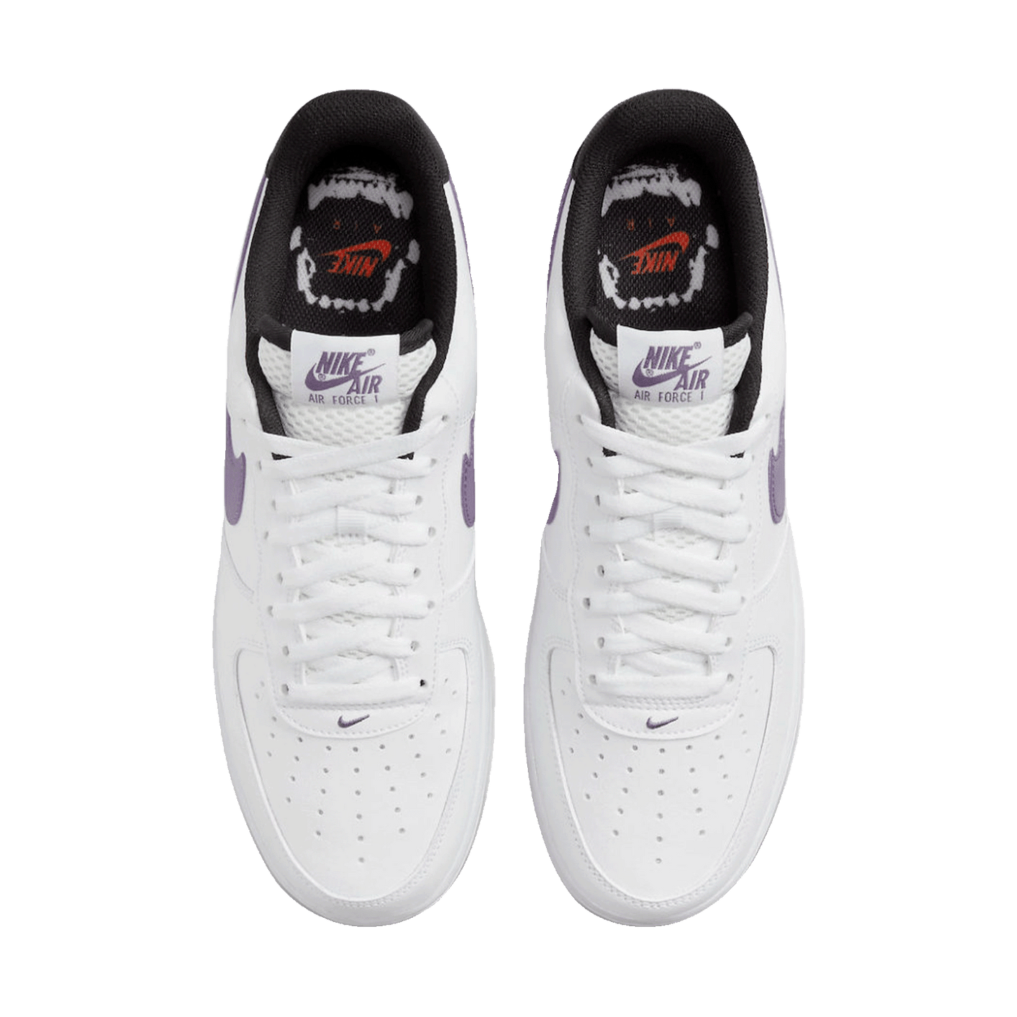 Nike Air Force 1 Low Hoops White Canyon Purple Oben