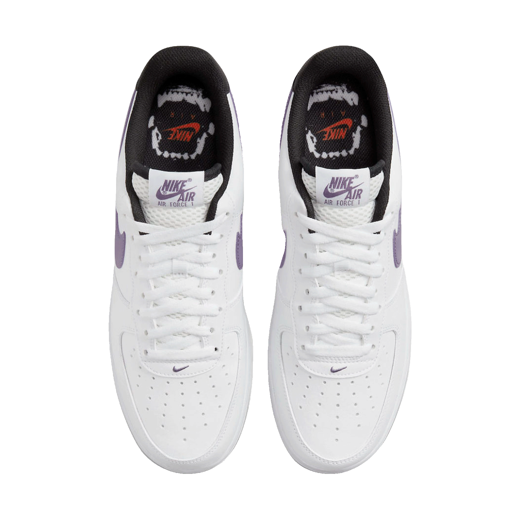 Nike Air Force 1 Low Hoops White Canyon Purple Oben