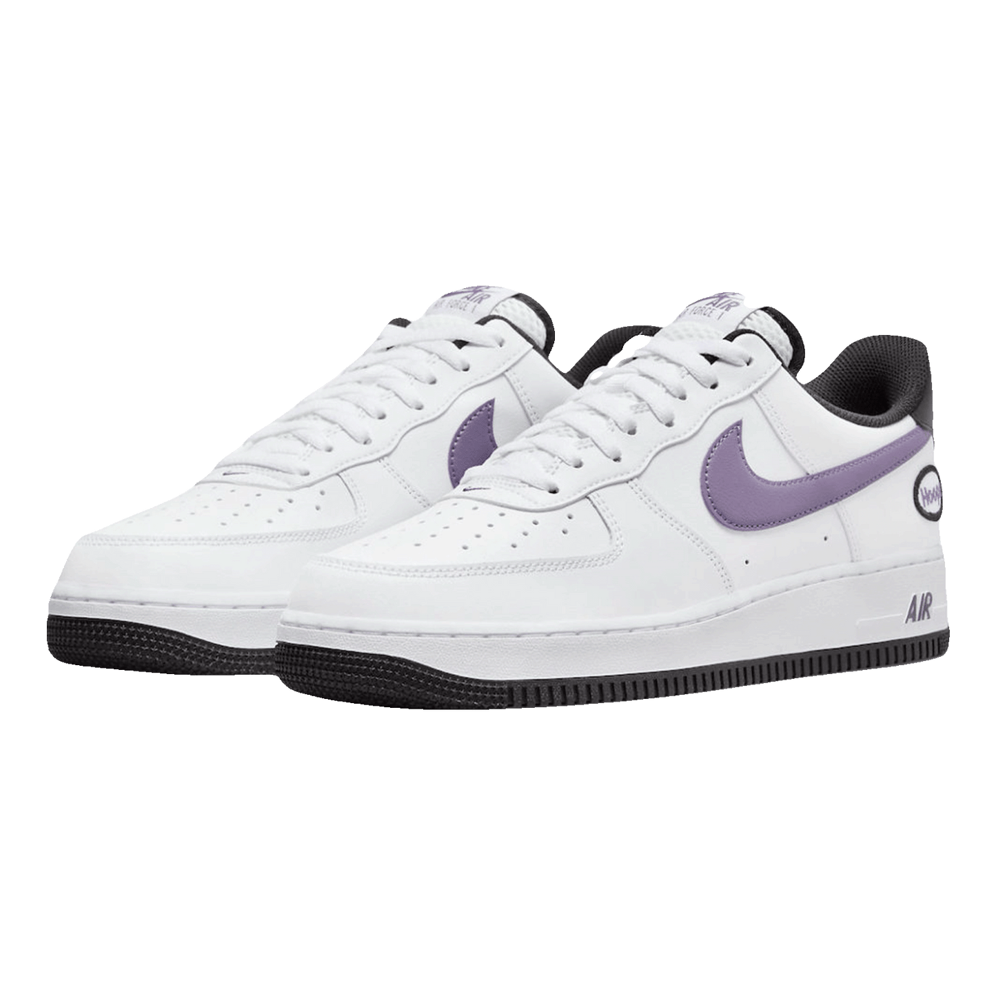 Nike Air Force 1 Low Hoops White Canyon Purple Side