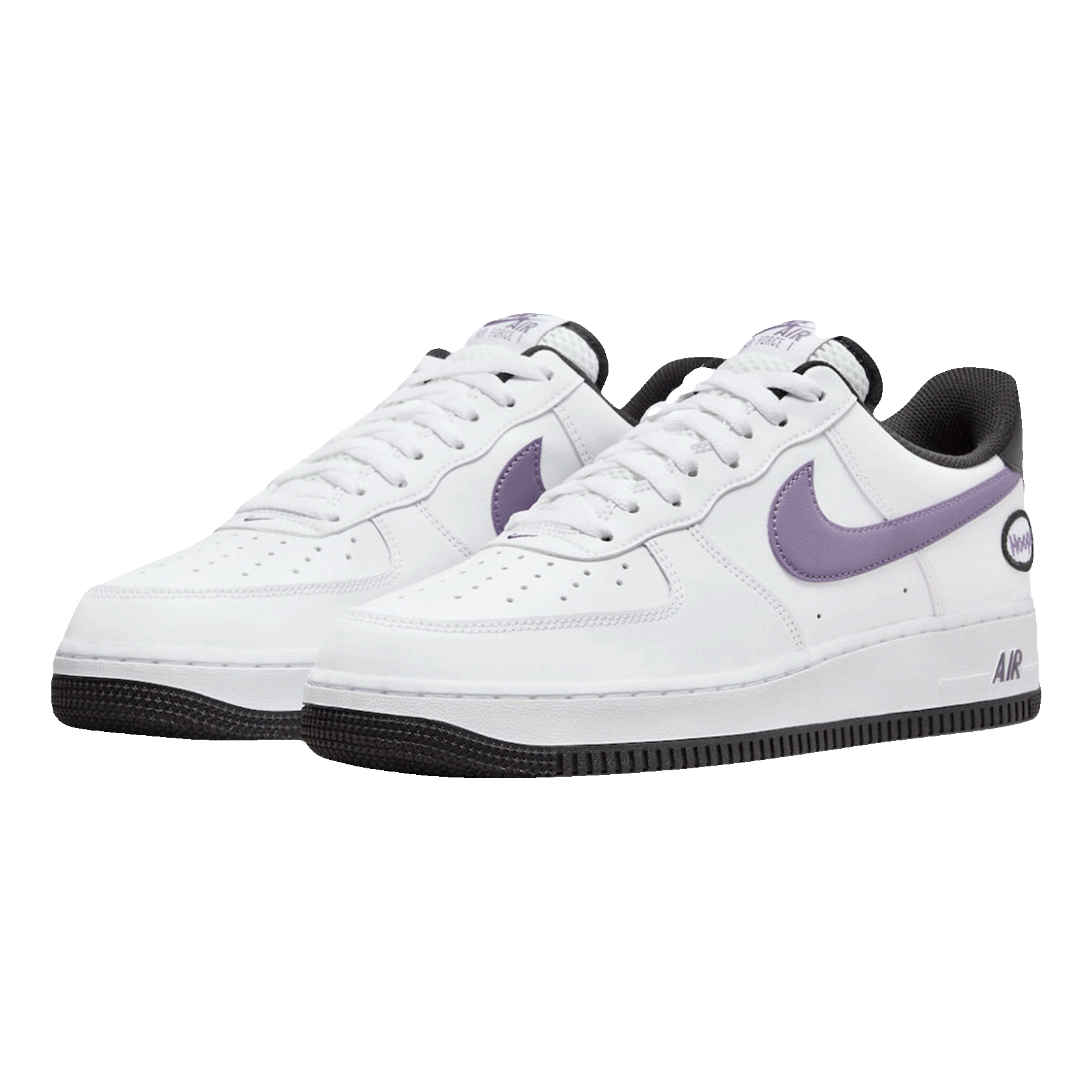 Nike Air Force 1 Low Hoops White Canyon Purple Side