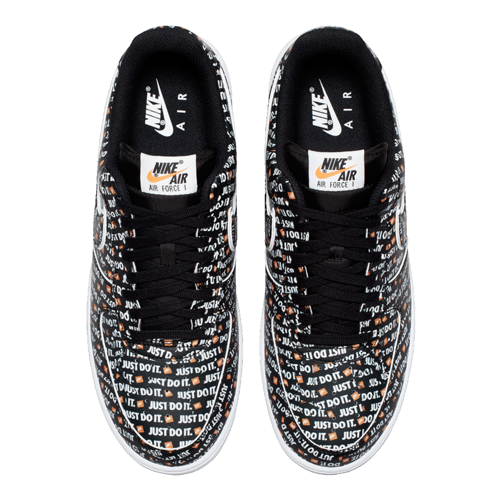 Nike Air Force 1 Low Just Do It Pack Black (GS) Oben