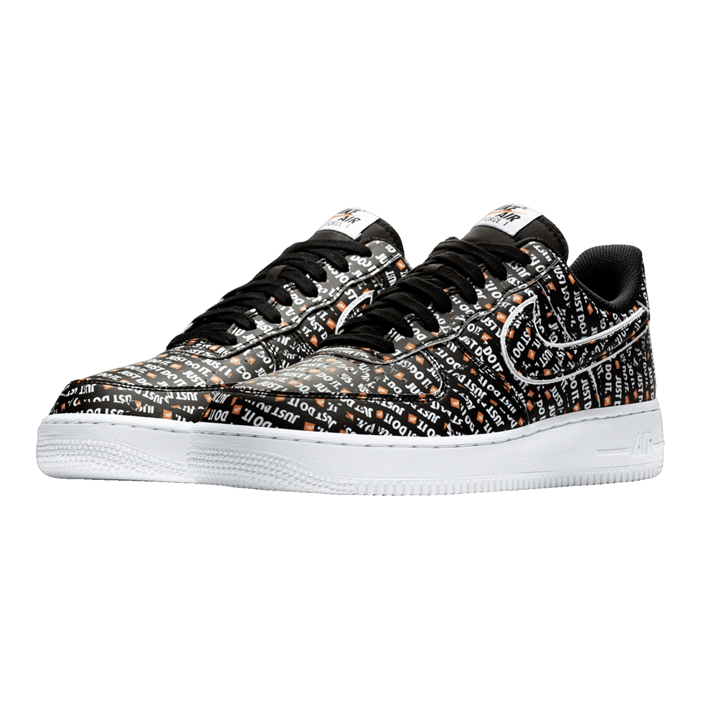Nike Air Force 1 Low Just Do It Pack Black (GS) Side
