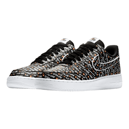 Nike Air Force 1 Low Just Do It Pack Black (GS) Side