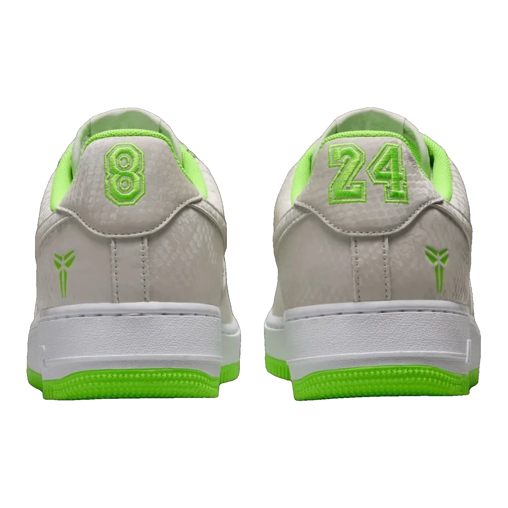 Nike Air Force 1 Low Kobe Bryant Forever Vast Grey Electric Green Back IB0018-006