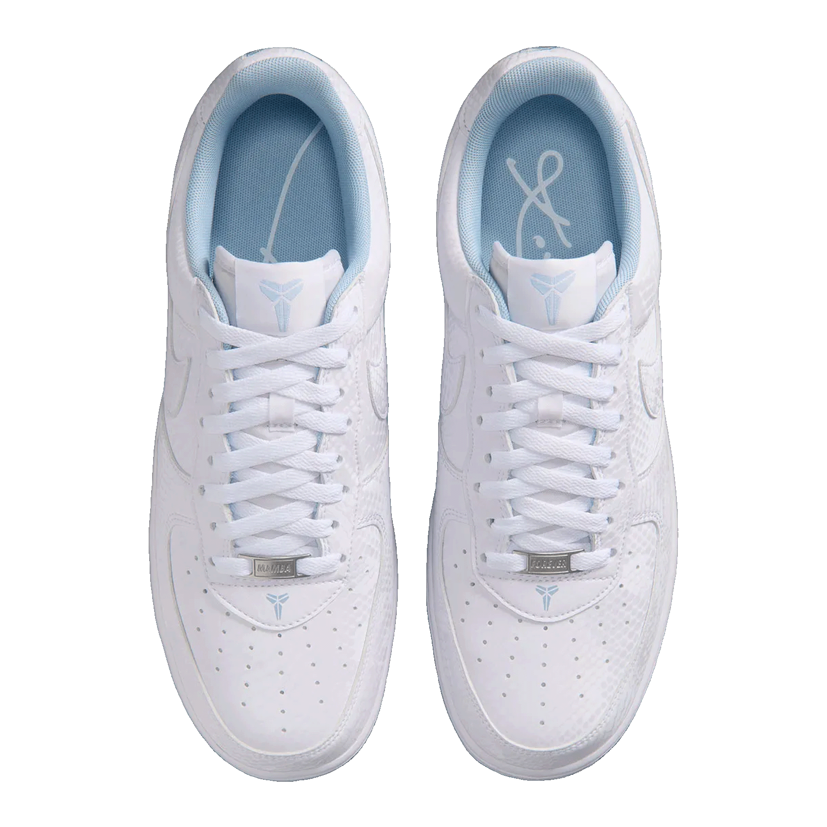 Nike Air Force 1 Low Kobe Bryant Forever White Armory Blue (GS) Oben IO4610-100