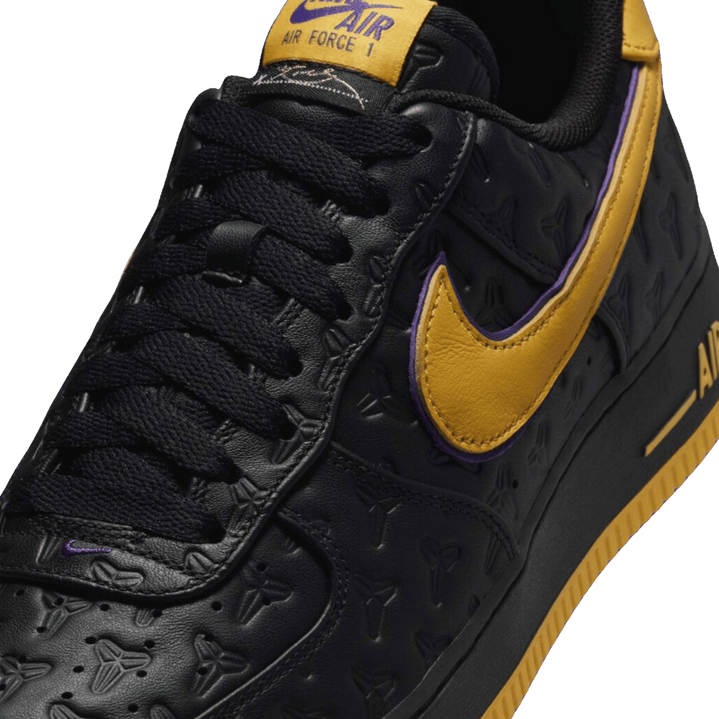 Nike Air Force 1 Low Kobe Bryant Lakers Away Tongue