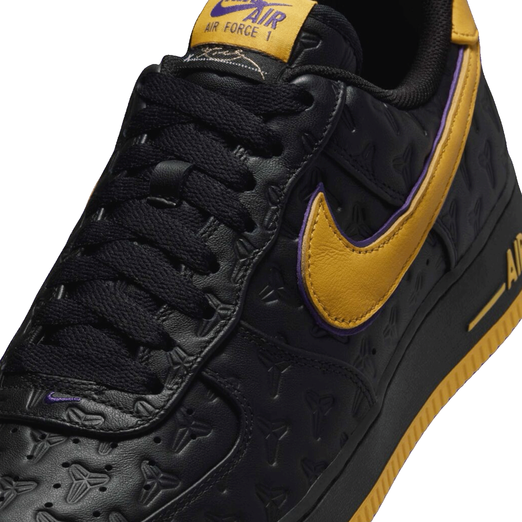 Nike Air Force 1 Low Kobe Bryant Lakers Away Tongue