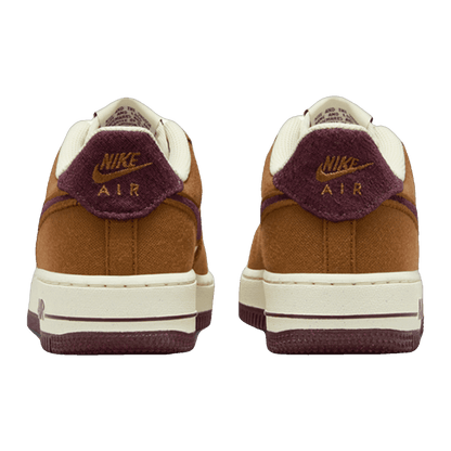 Nike Air Force 1 Low Light British Tan Burgundy Crush (GS) Back