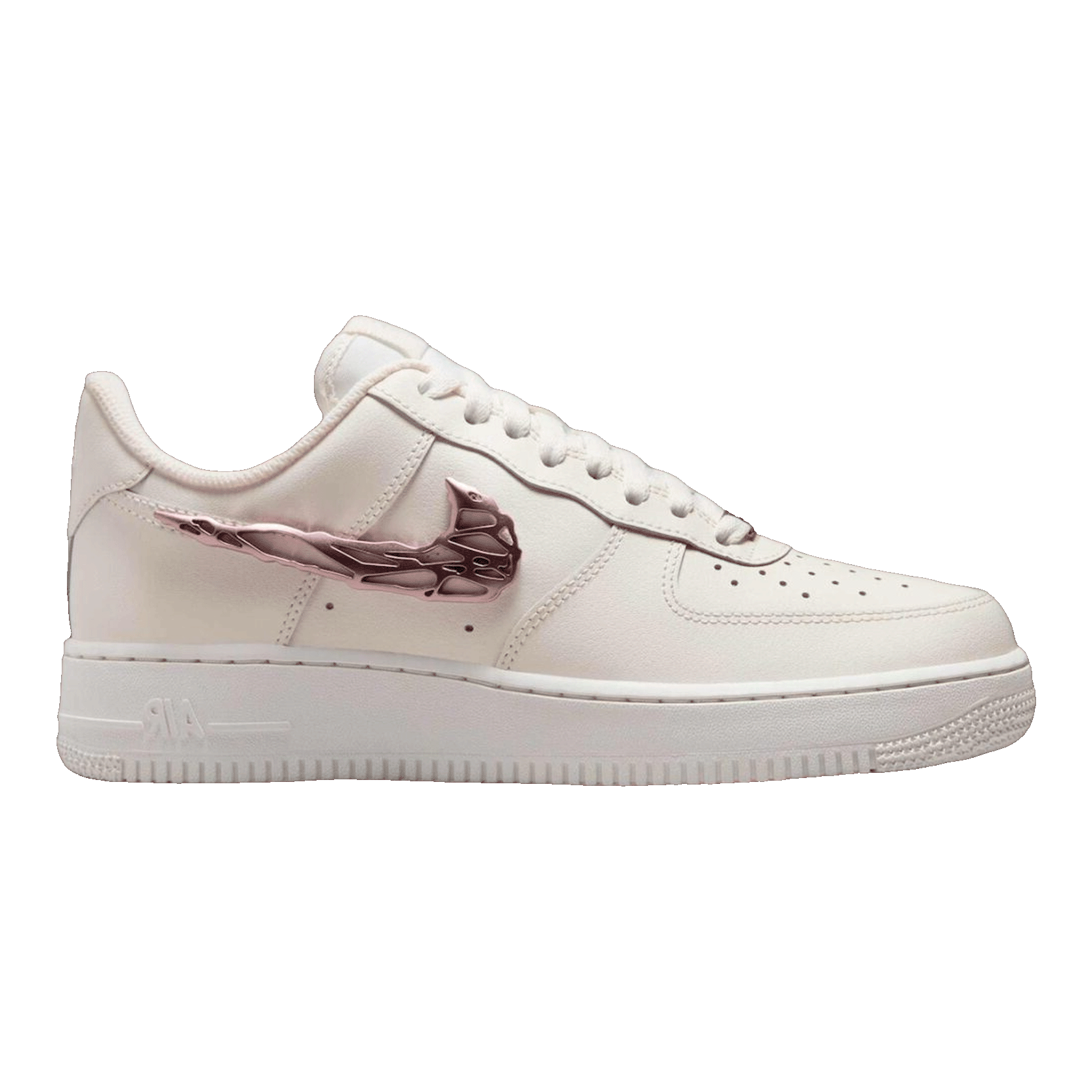 Nike Air Force 1 Low Liquid Metal Swoosh Metallic Rose Gold (W)