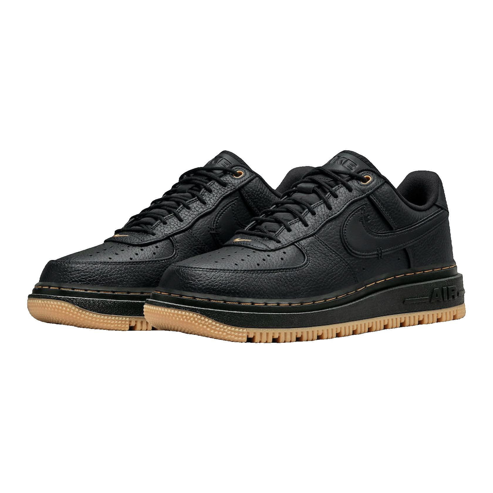 Nike Air Force 1 Low Luxe Black Gum Side