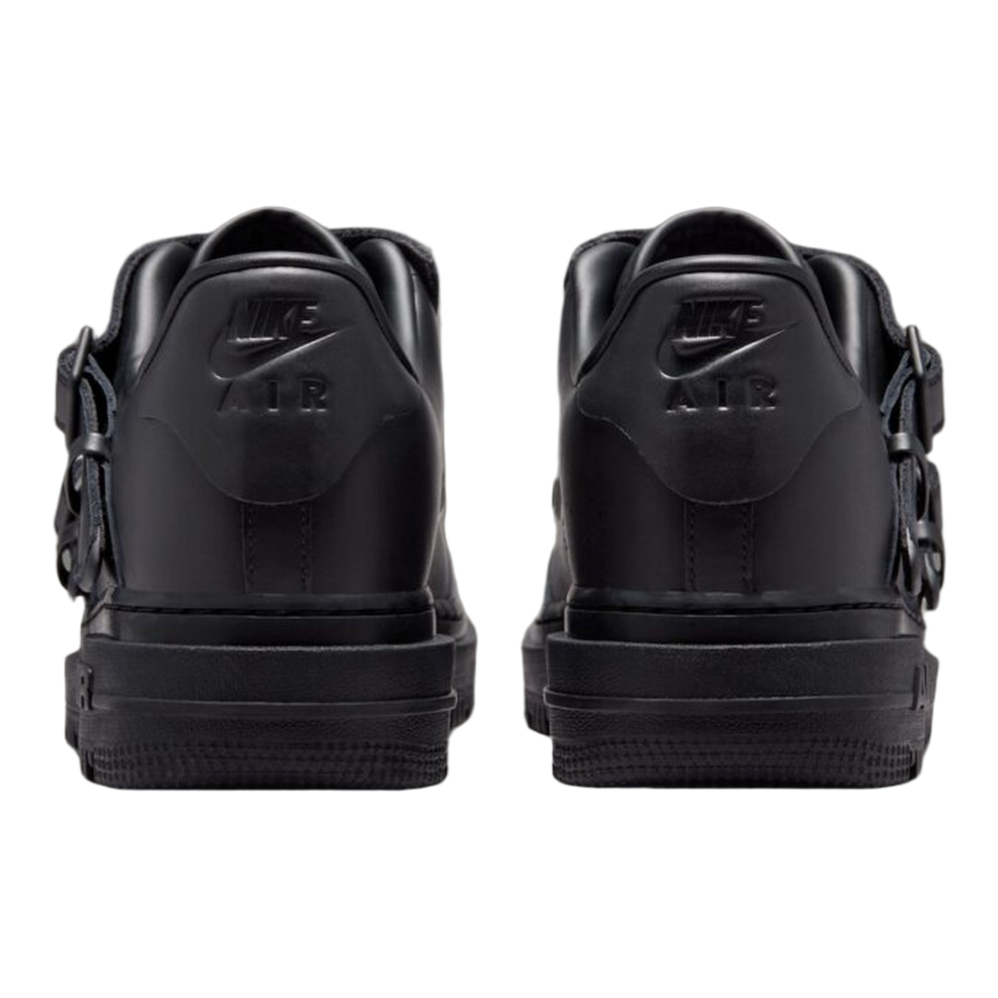 Nike Air Force 1 Low Luxe Black Metallic Silver Back JA3822-010