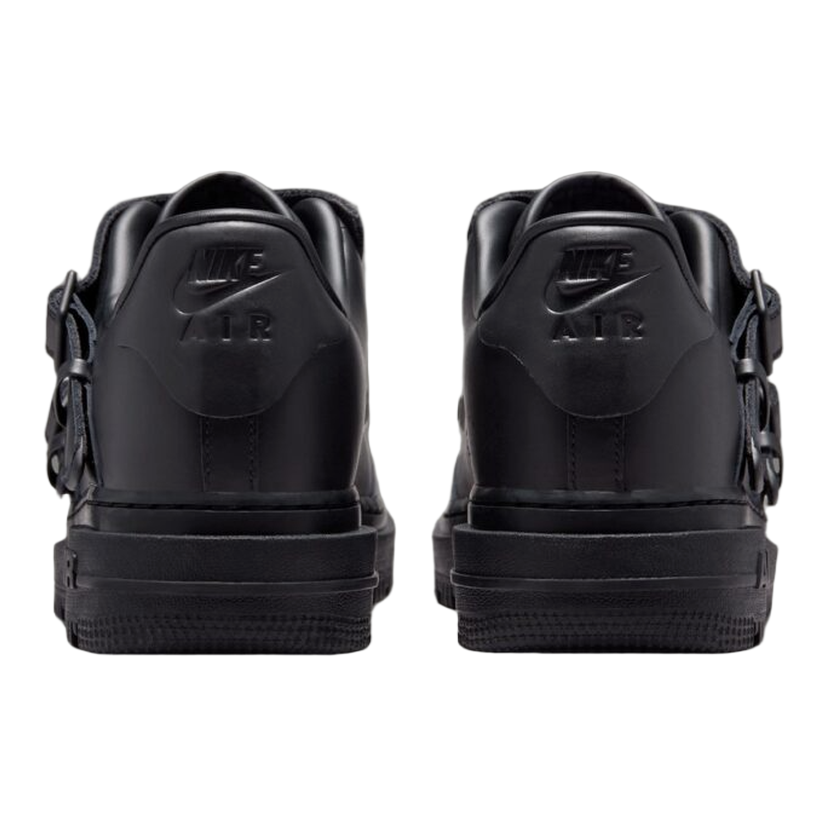 Nike Air Force 1 Low Luxe Black Metallic Silver Back JA3822-010