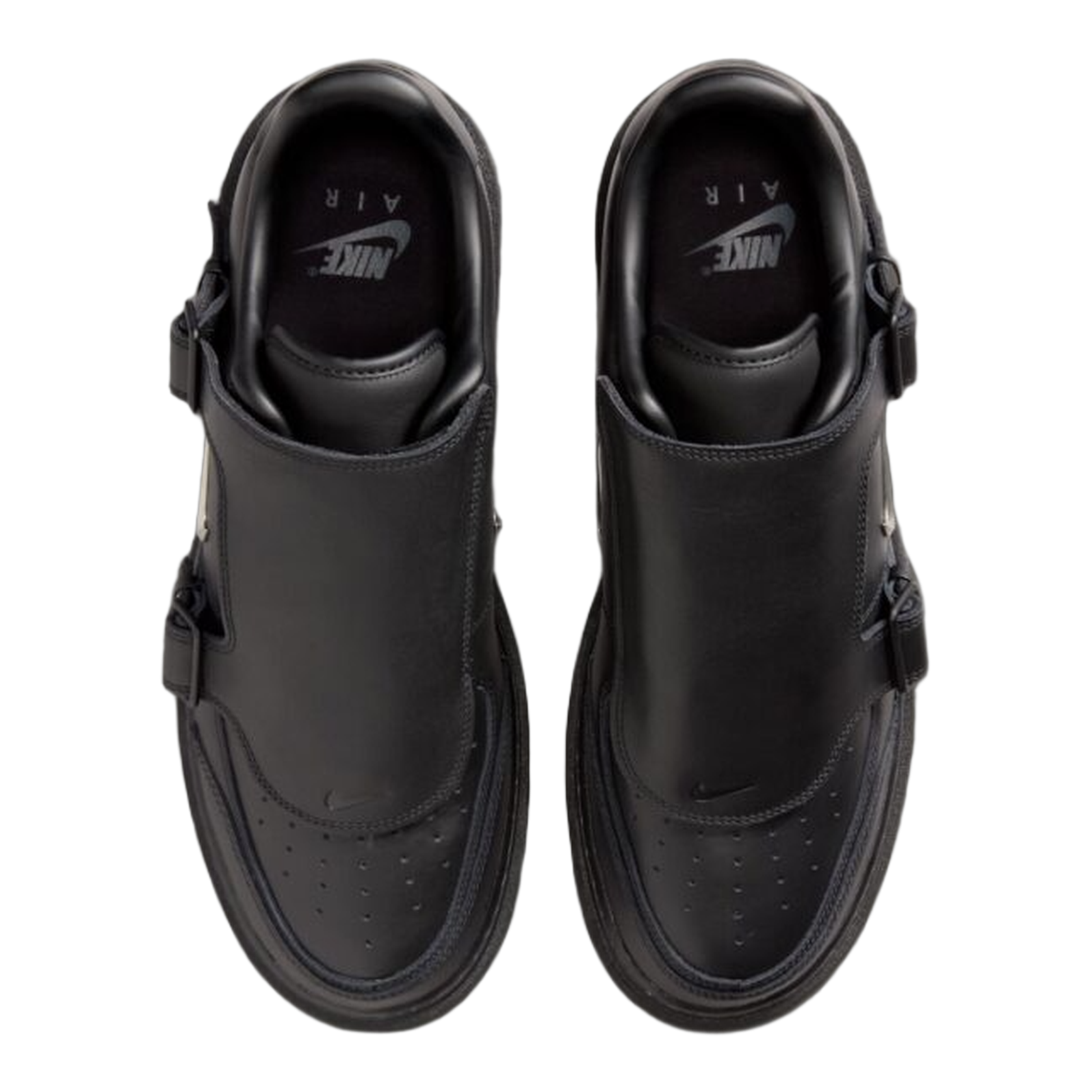 Nike Air Force 1 Low Luxe Black Metallic Silver Oben JA3822-010