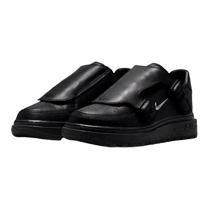 Nike Air Force 1 Low Luxe Black Metallic Silver Side JA3822-010