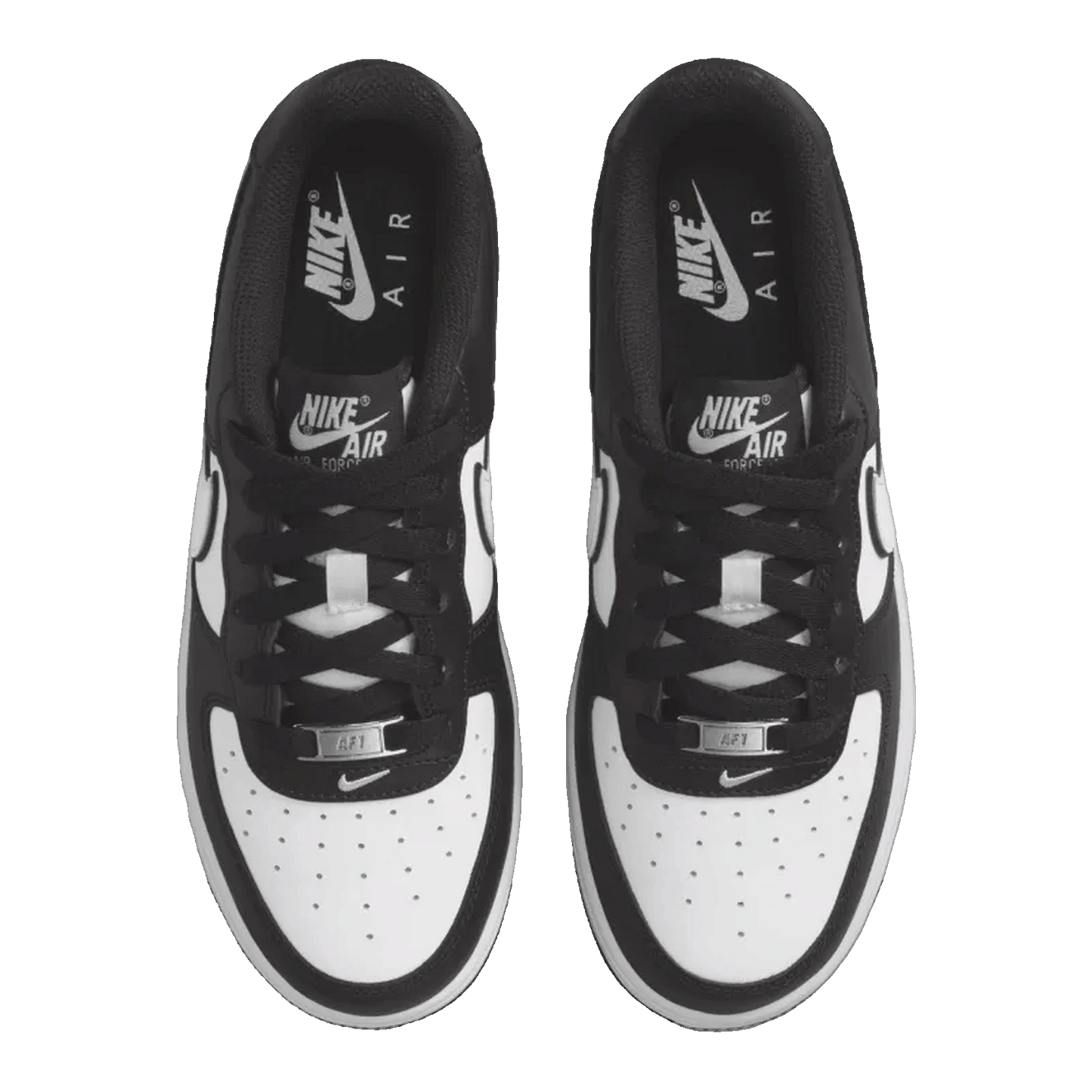 Nike Air Force 1 Low LV8 2 White Swoosh Panda (GS) Oben