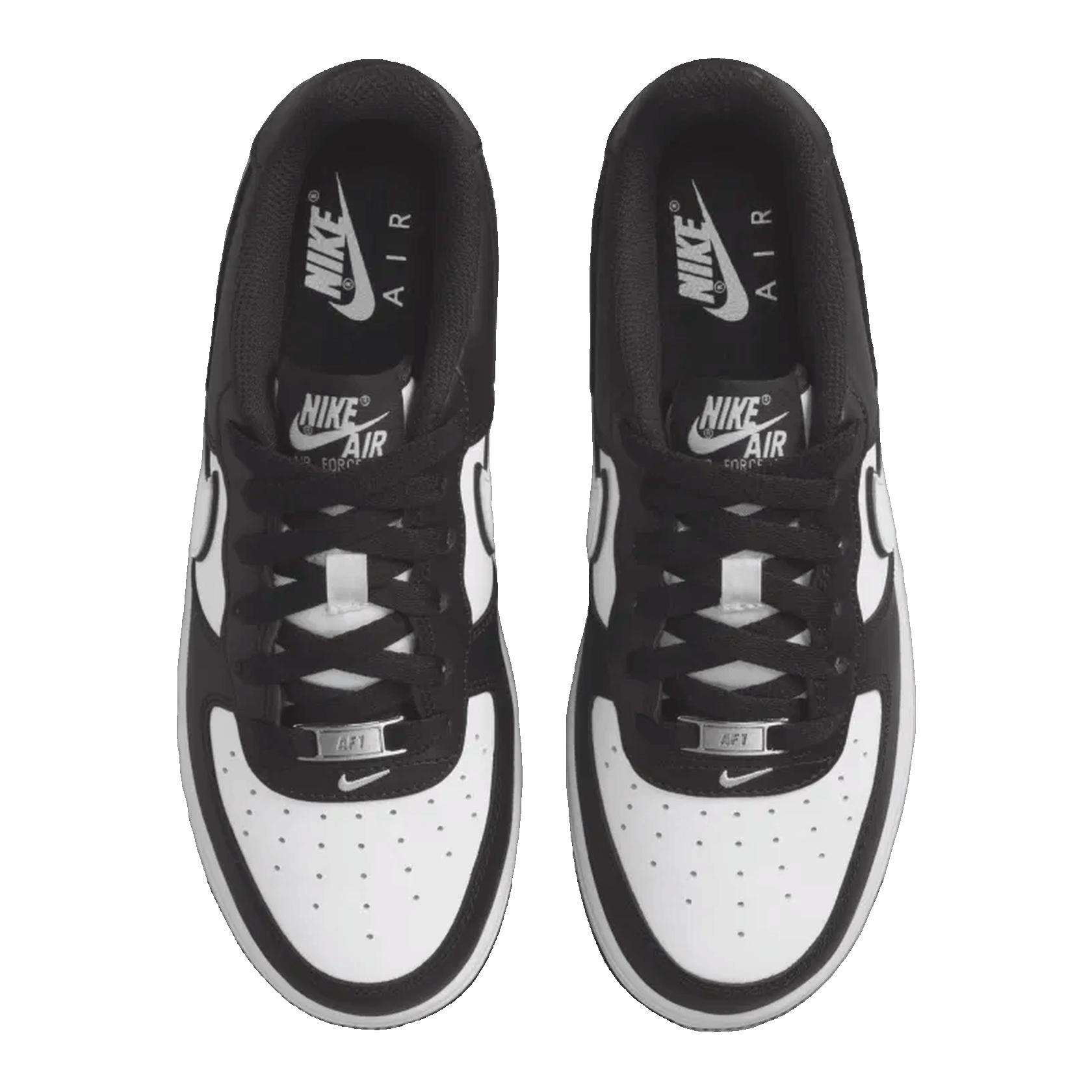 Nike Air Force 1 Low LV8 2 White Swoosh Panda (GS) Oben