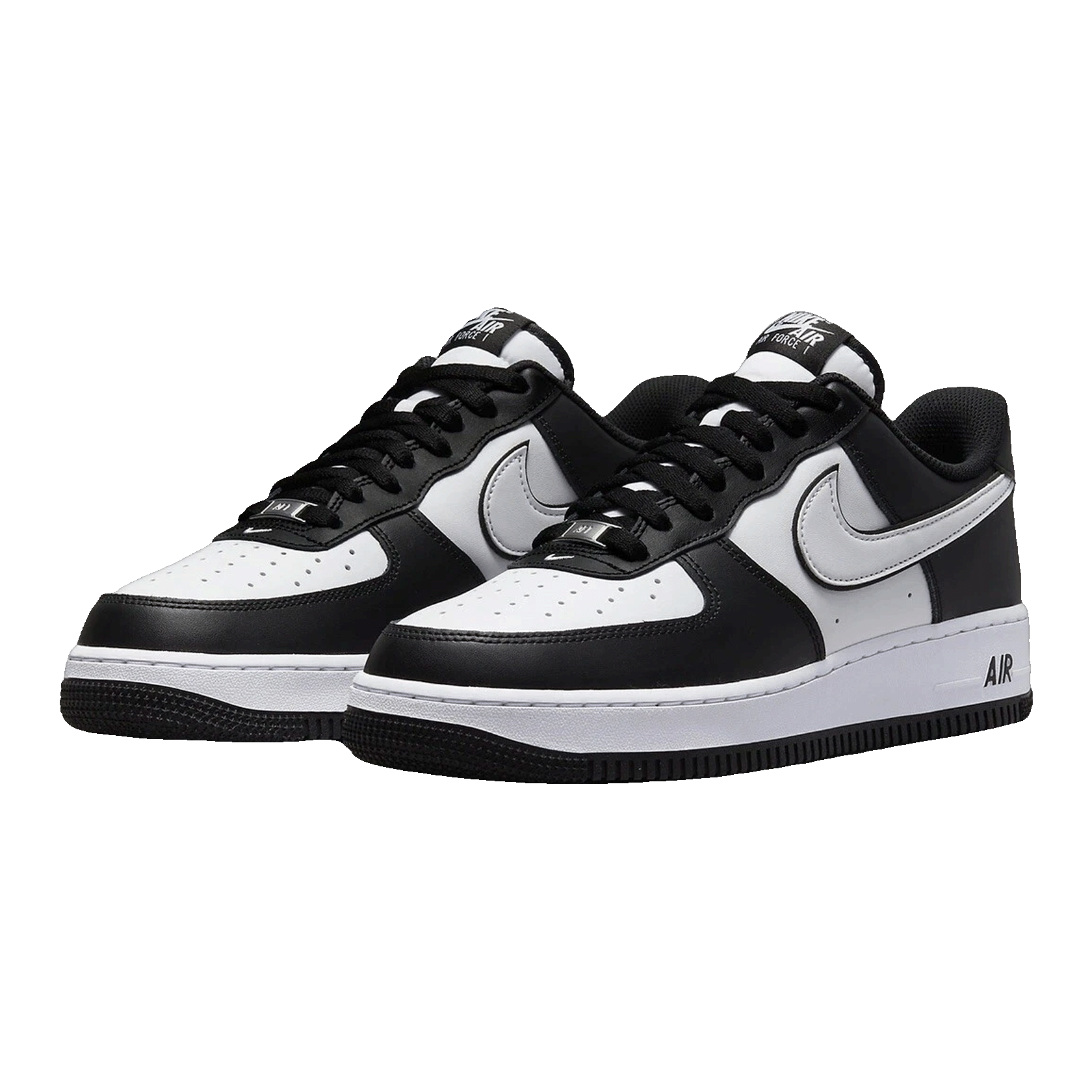 Nike Air Force 1 Low LV8 2 White Swoosh Panda (GS) Side