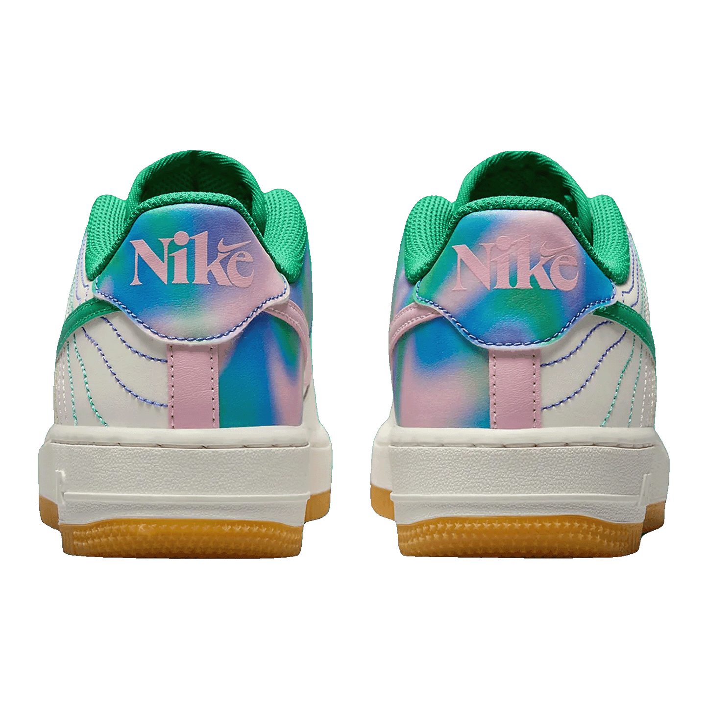 Nike Air Force 1 Low LV8 3 Heel Stitch Sail Stadium Green (GS) Back