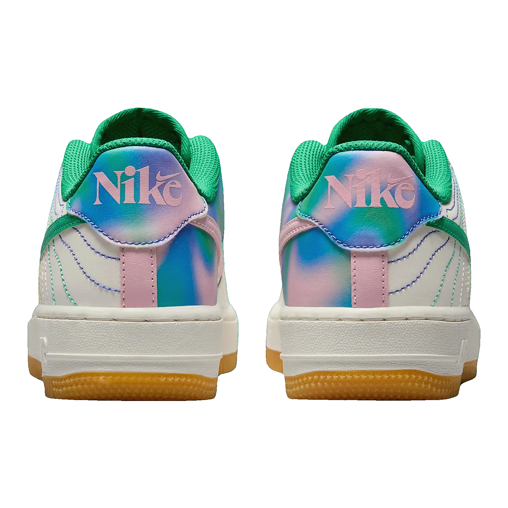 Nike Air Force 1 Low LV8 3 Heel Stitch Sail Stadium Green (GS) Back