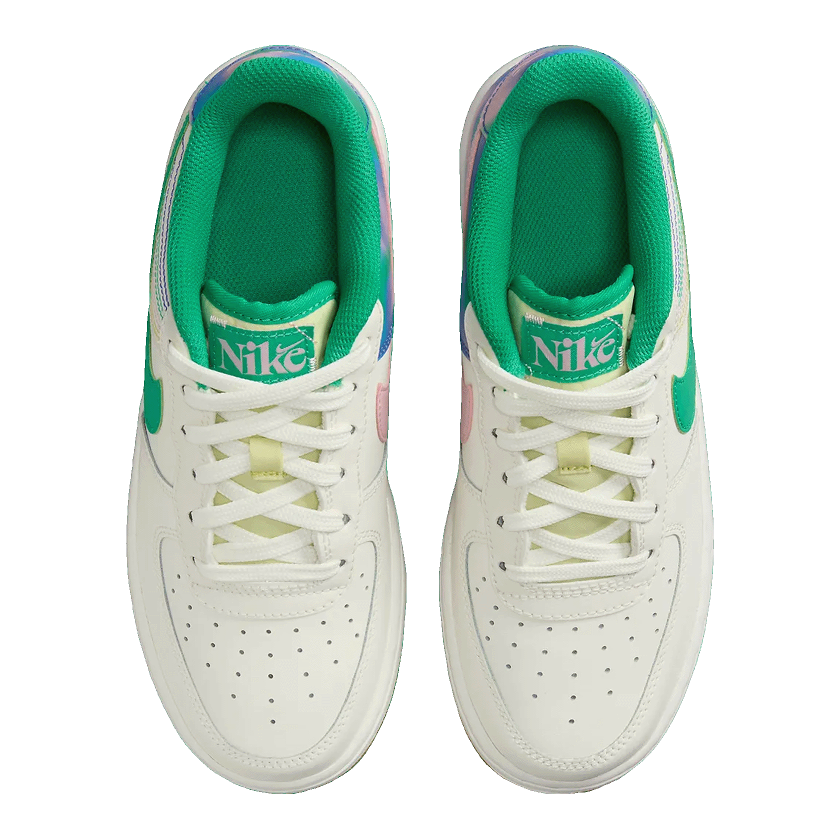 Nike Air Force 1 Low LV8 3 Heel Stitch Sail Stadium Green (GS) Oben
