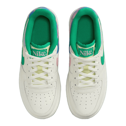 Nike Air Force 1 Low LV8 3 Heel Stitch Sail Stadium Green (GS) Oben