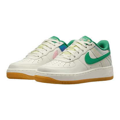 Nike Air Force 1 Low LV8 3 Heel Stitch Sail Stadium Green (GS) Side