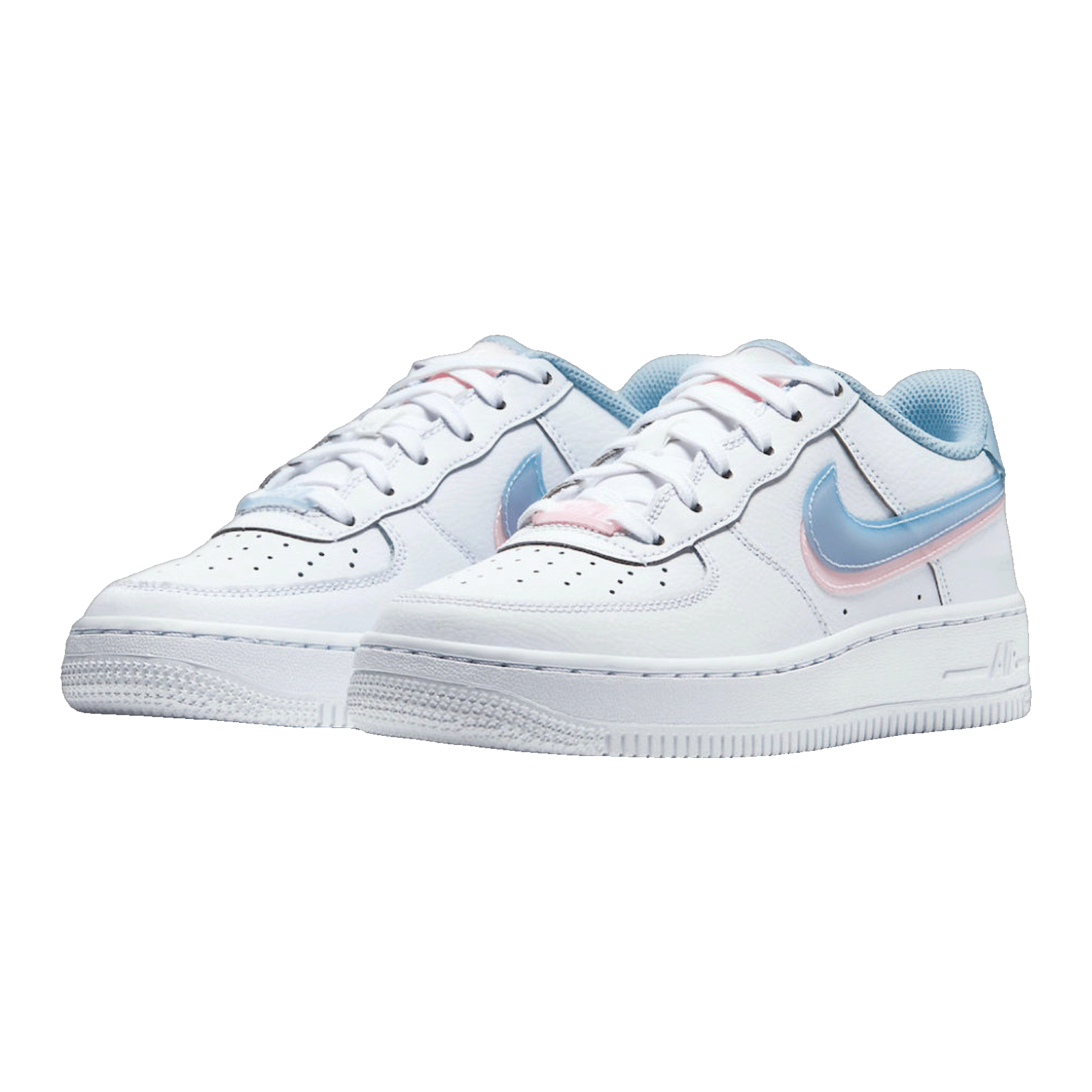 Nike Air Force 1 Low LV8 Double Swoosh Light Armory Blue Side