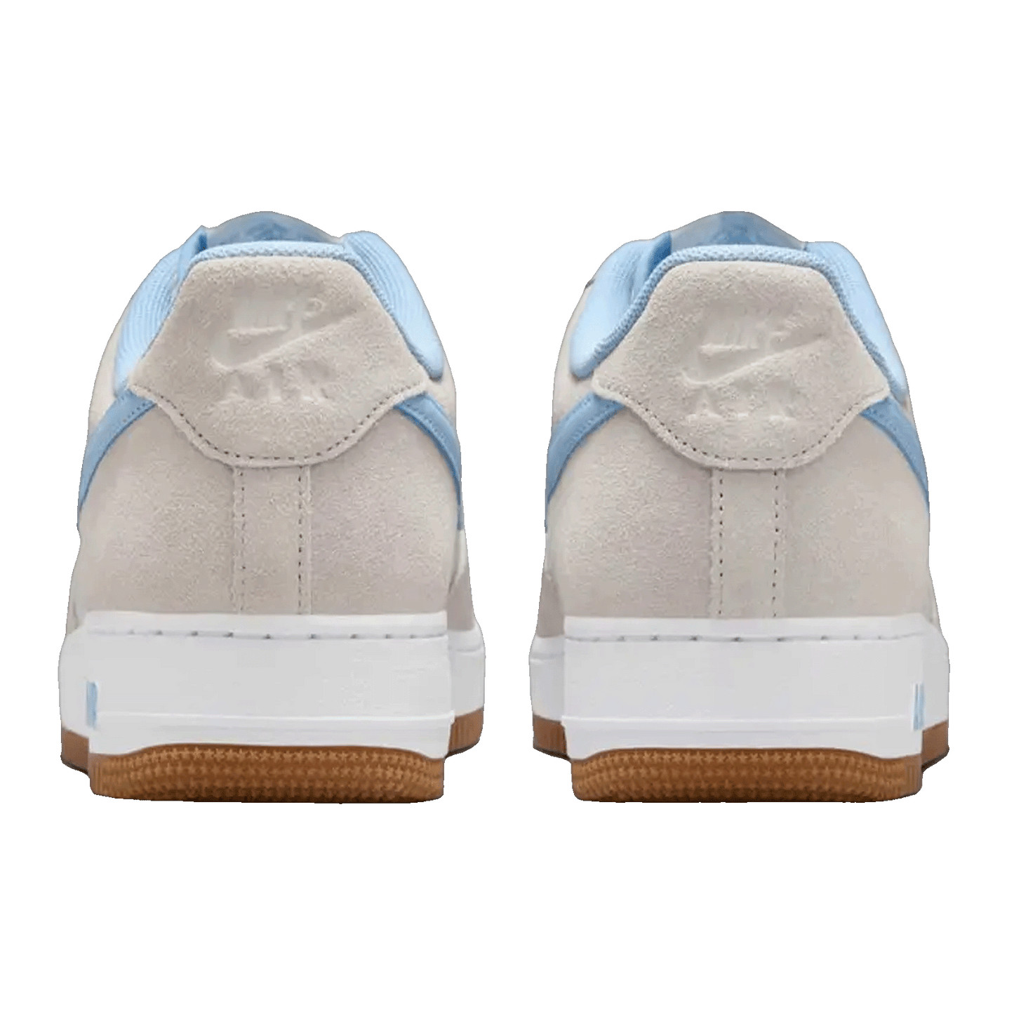 Nike Air Force 1 Low LV8 Photon Dust White Gum Medium Brown Psychic Blue (GS) Back