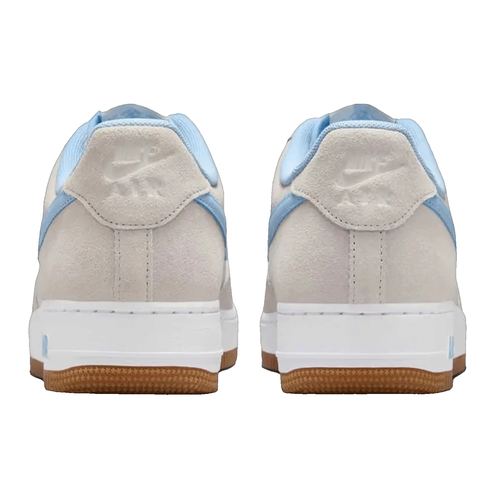 Nike Air Force 1 Low LV8 Photon Dust White Gum Medium Brown Psychic Blue (GS) Back
