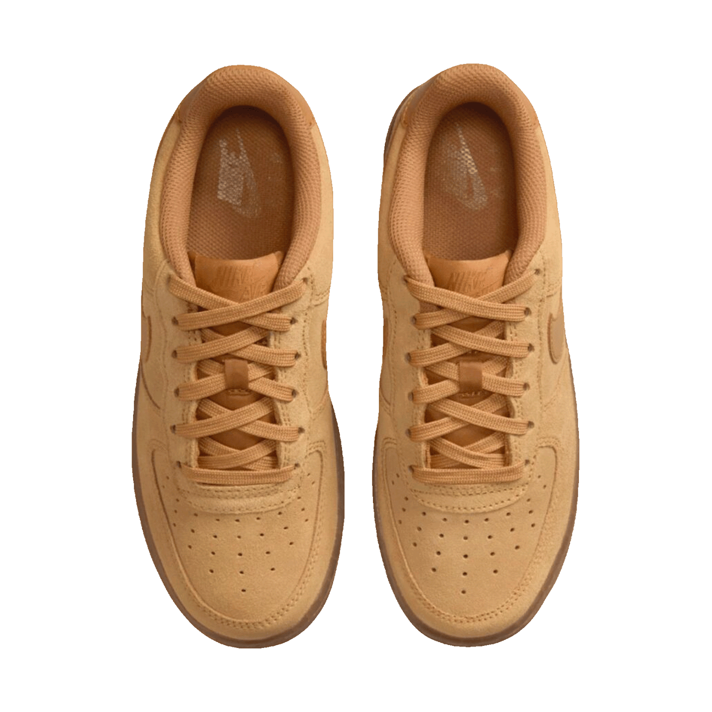 Nike Air Force 1 Low LV8 Wheat Gum Light Brown (GS) Oben