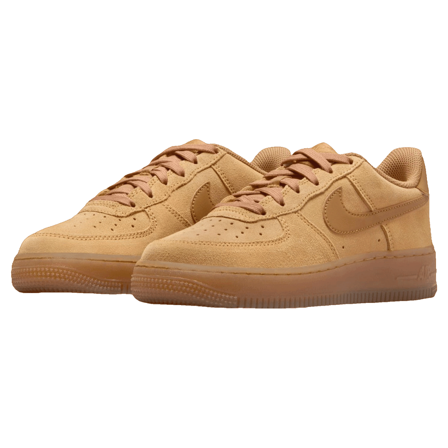 Nike Air Force 1 Low LV8 Wheat Gum Light Brown (GS) Side