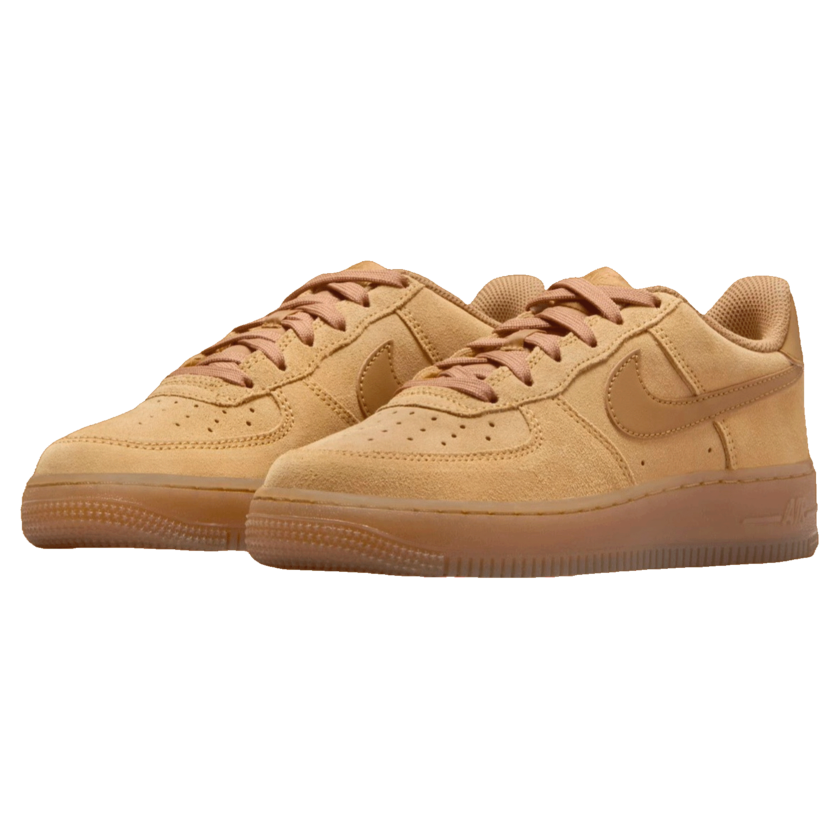 Nike Air Force 1 Low LV8 Wheat Gum Light Brown (GS) Side