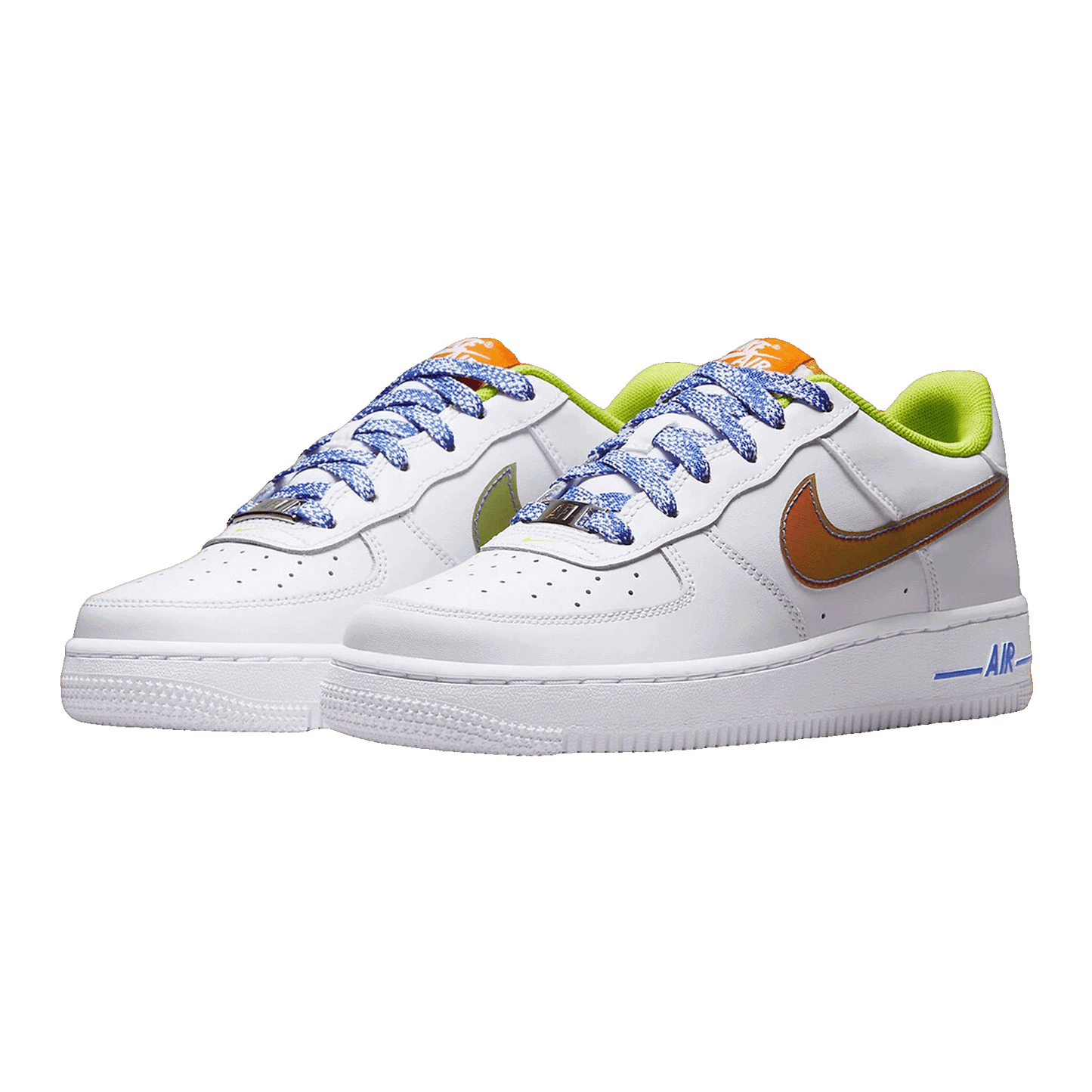 Nike Air Force 1 Low LV8 White Magma Orange (GS) Side