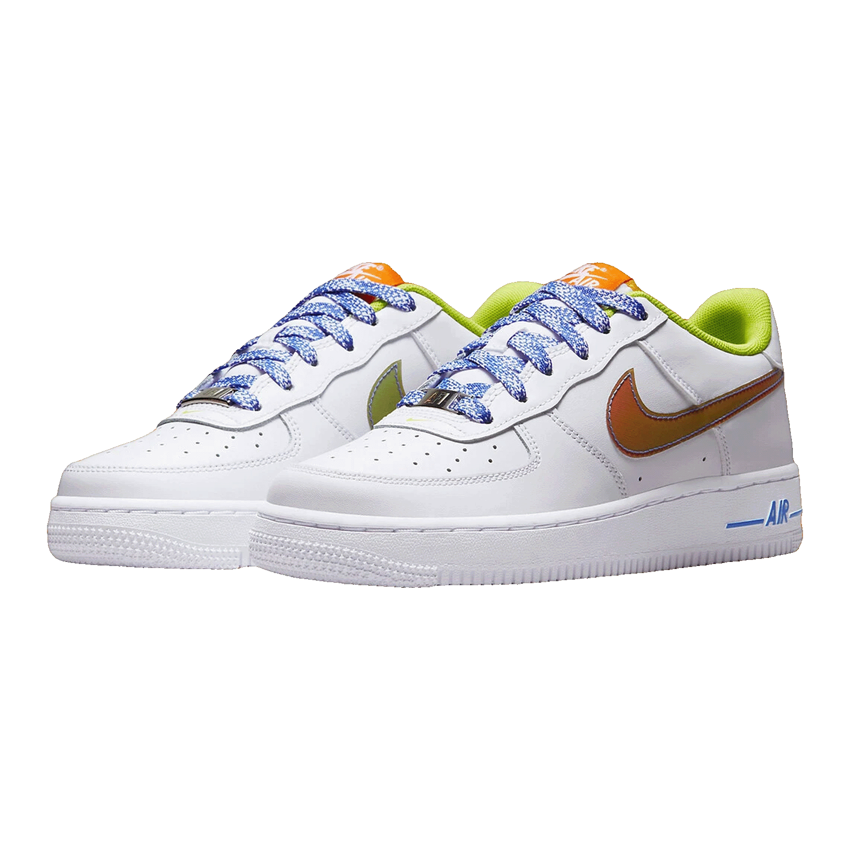 Nike Air Force 1 Low LV8 White Magma Orange (GS) Side