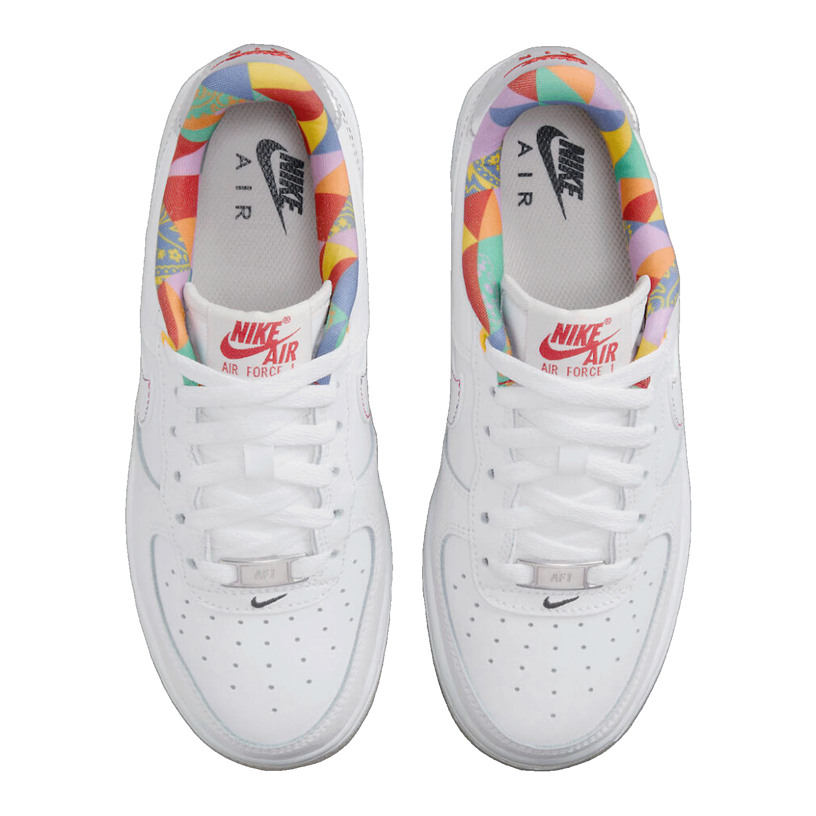Nike Air Force 1 Low LV8 White Playful Print (GS) Oben