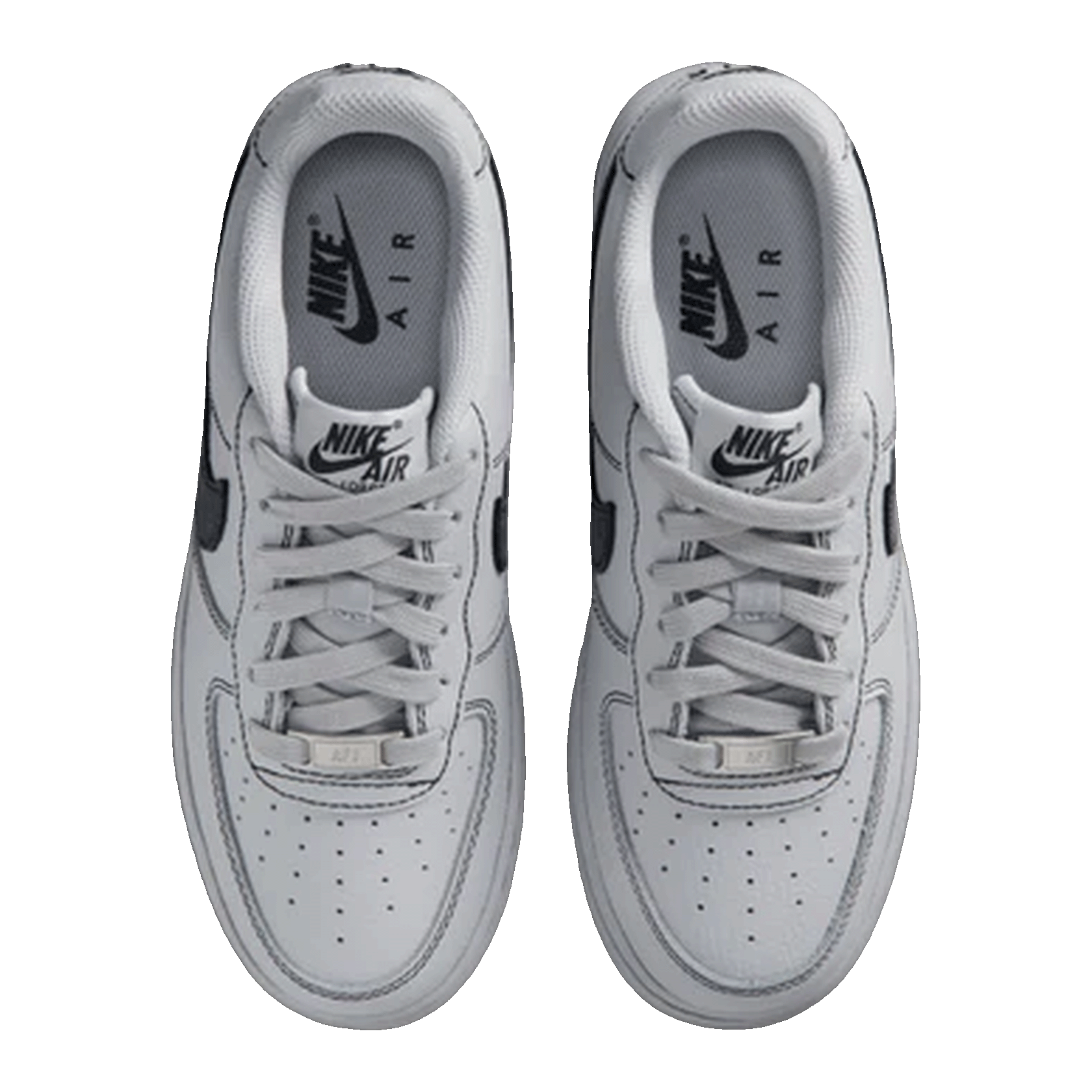 Nike Air Force 1 Low LV8 Wolf Grey Black (GS) Oben