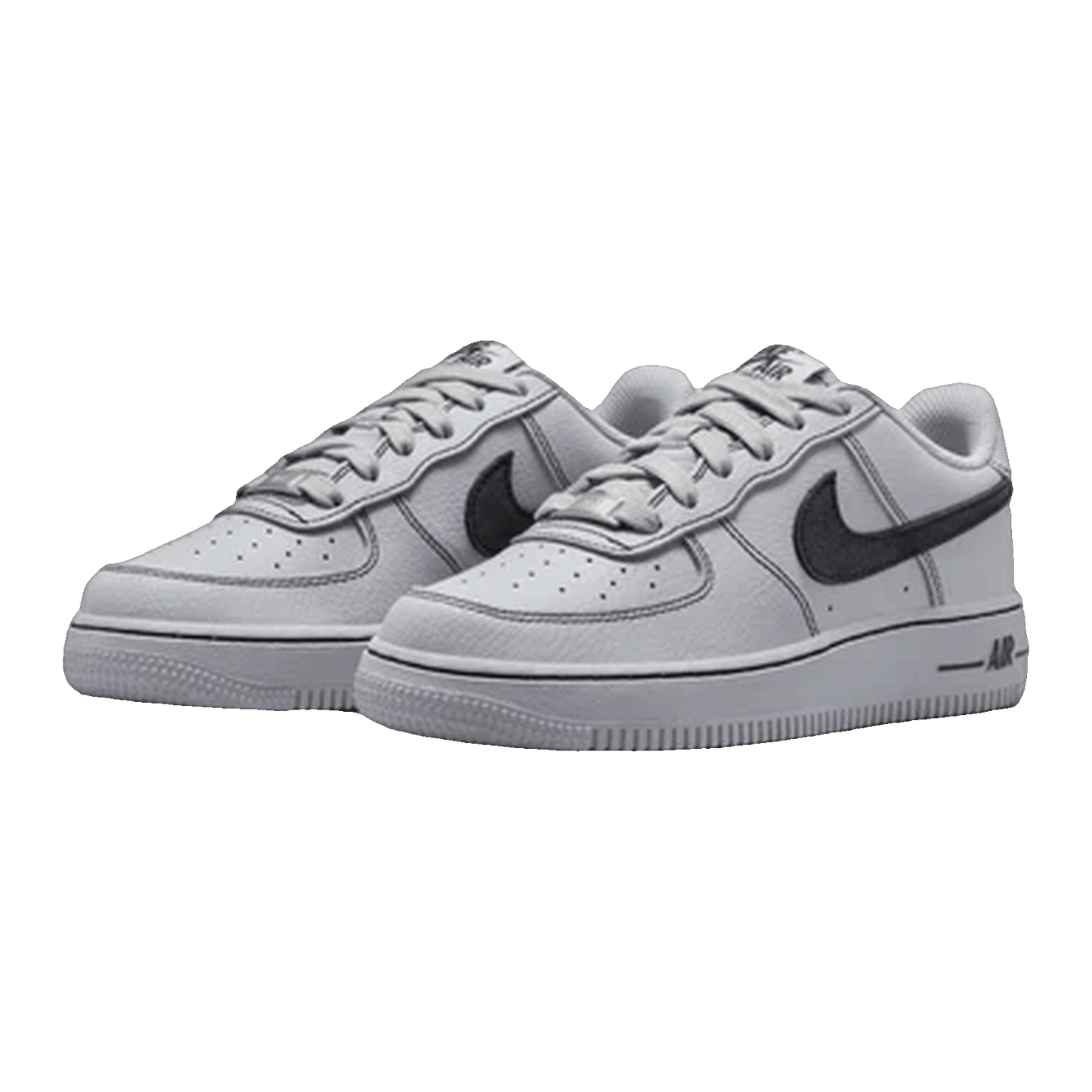 Nike Air Force 1 Low LV8 Wolf Grey Black (GS) Side