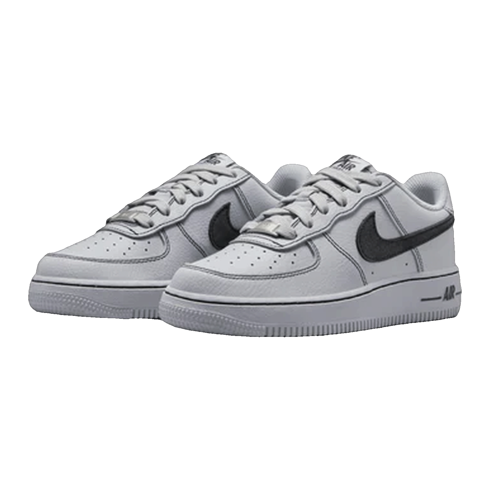 Nike Air Force 1 Low LV8 Wolf Grey Black (GS) Side