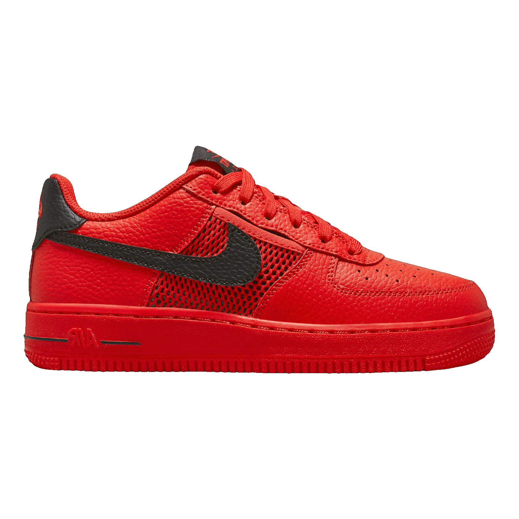 Nike Air Force 1 Low Mesh Pocket Habanero Red (GS)