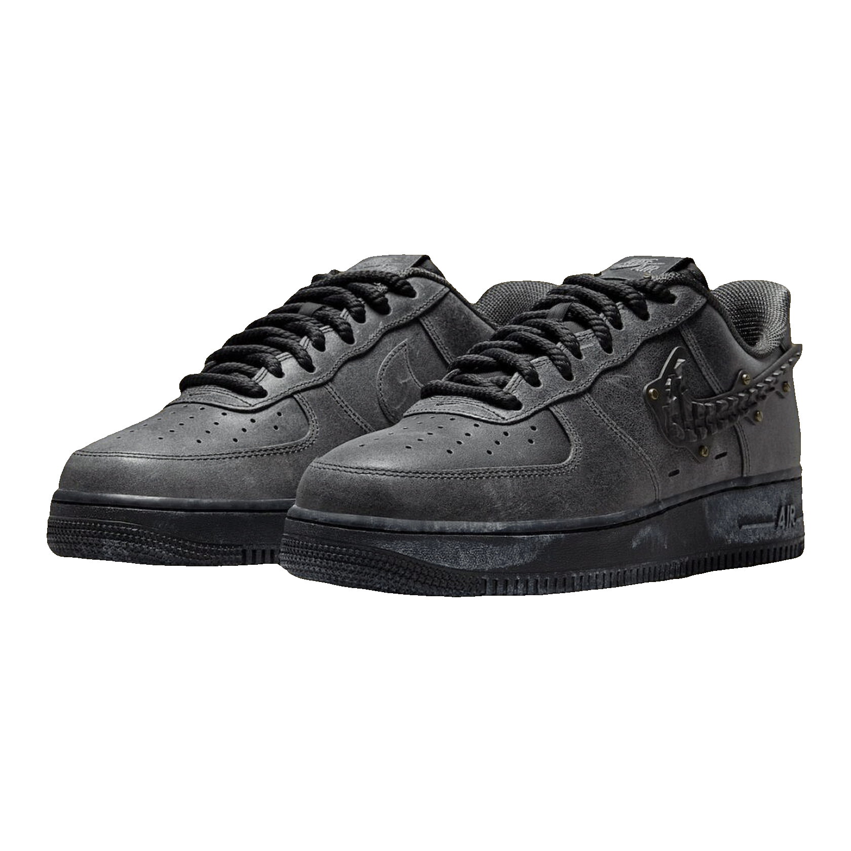 Nike Air Force 1 Low Metalwork Medium Ash Anthracite Side