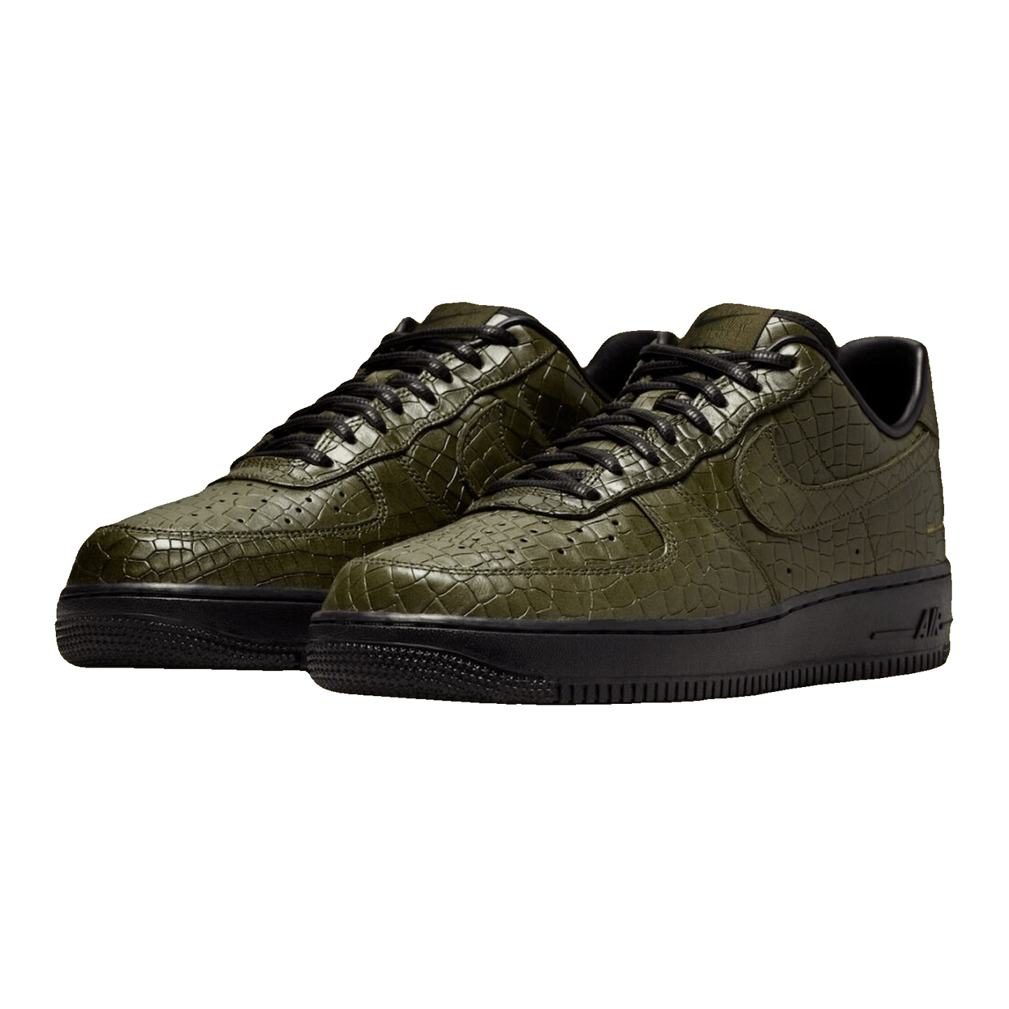 Nike Air Force 1 Low Morse Code Cargo Khaki Croc Side IQ3370-325