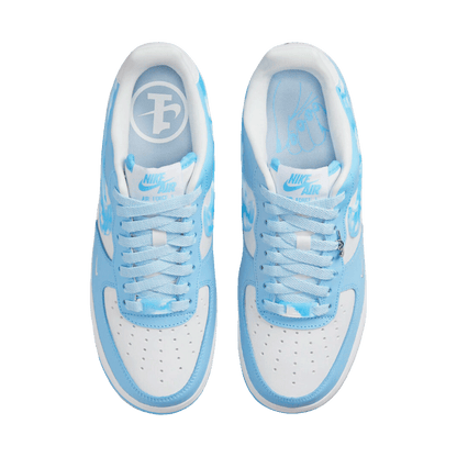 Nike Air Force 1 Low Nail Art White Blue (W) Oben