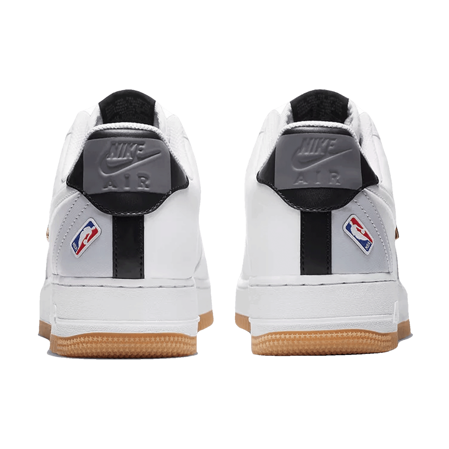 Nike Air Force 1 Low NBA White Grey Gum Back
