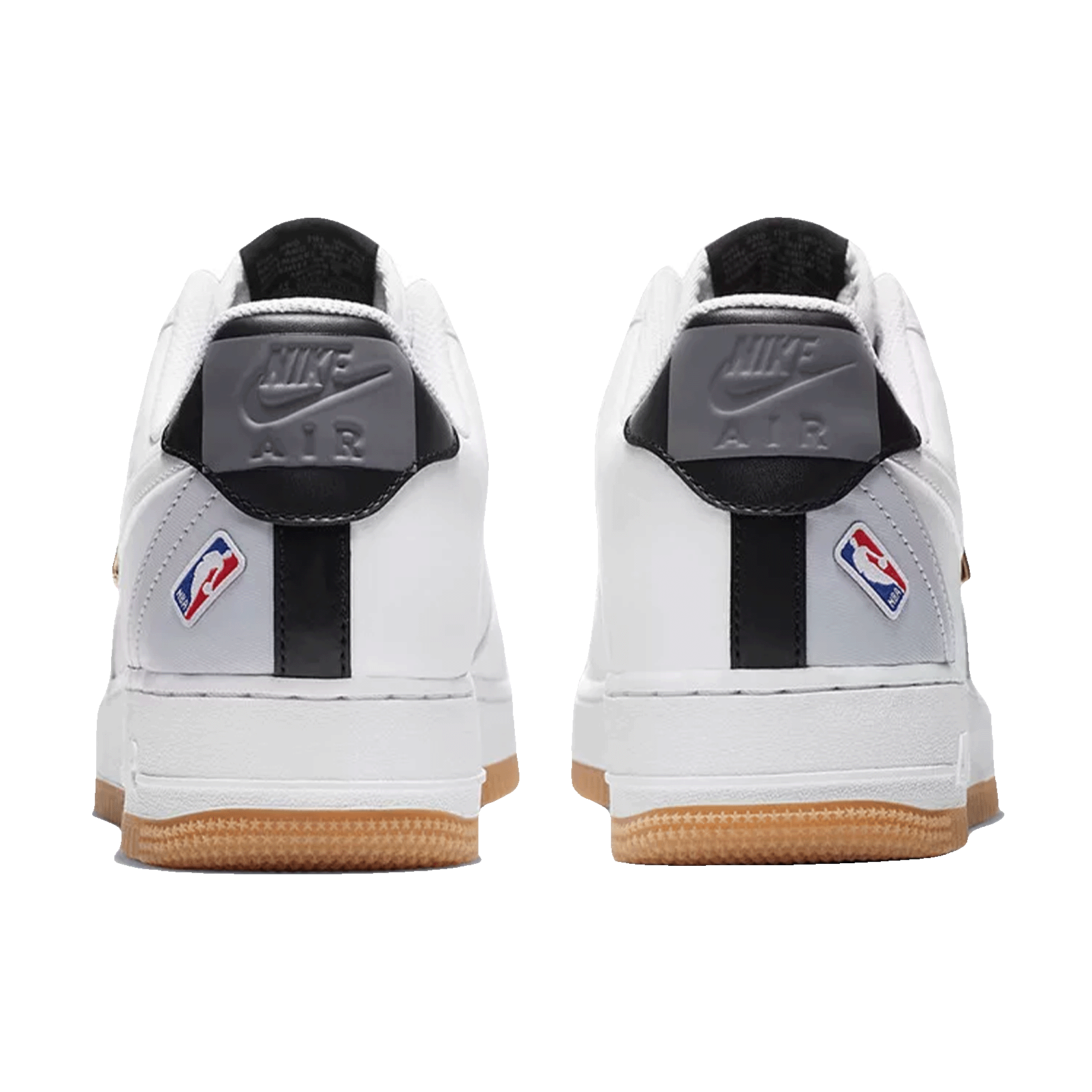 Nike Air Force 1 Low NBA White Grey Gum Back