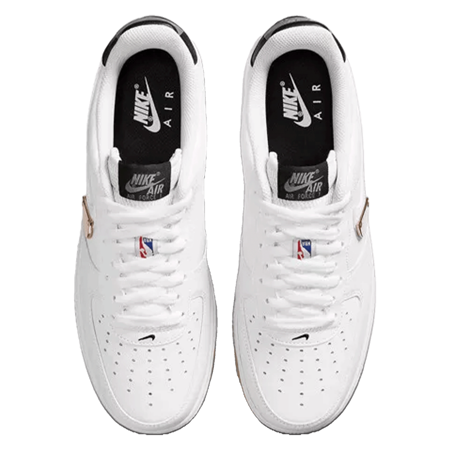 Nike Air Force 1 Low NBA White Grey Gum Oben