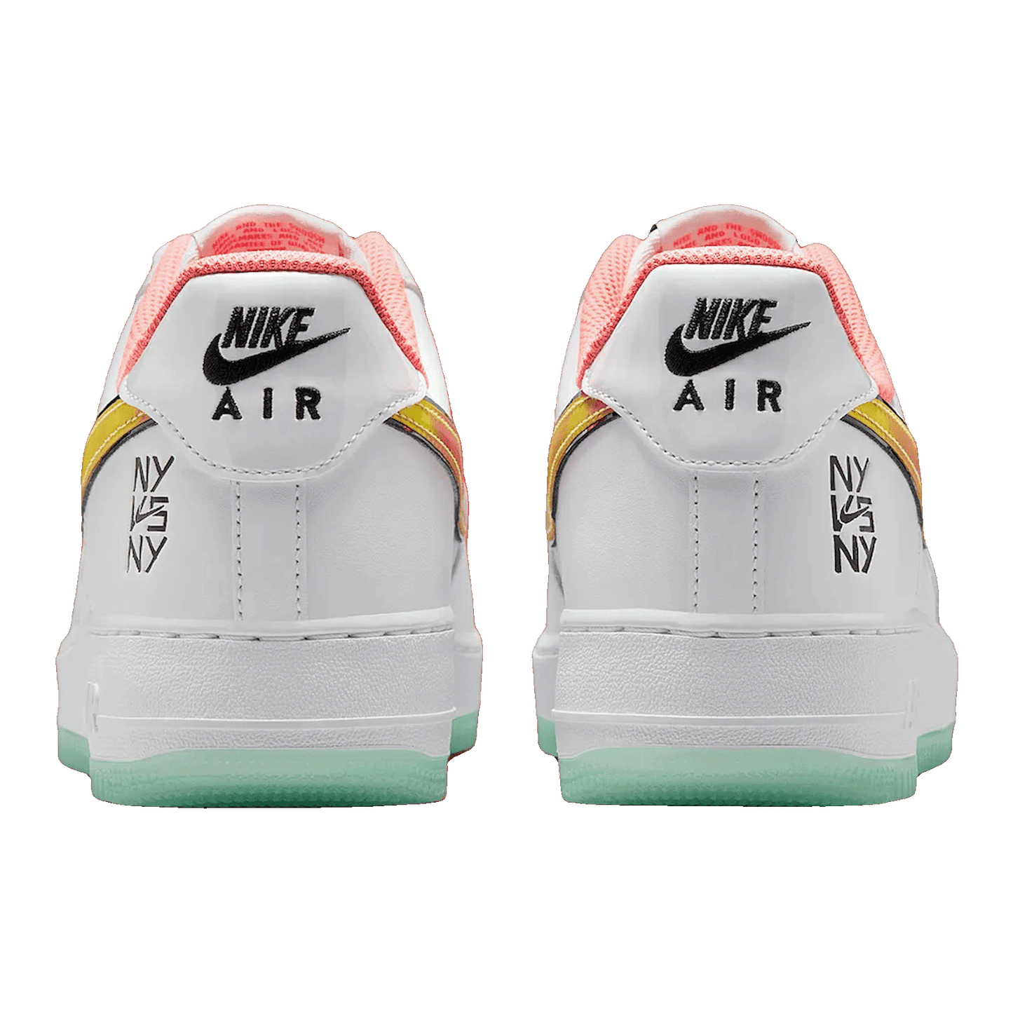 Nike Air Force 1 Low NY vs. NY White Crimson Pulse Back