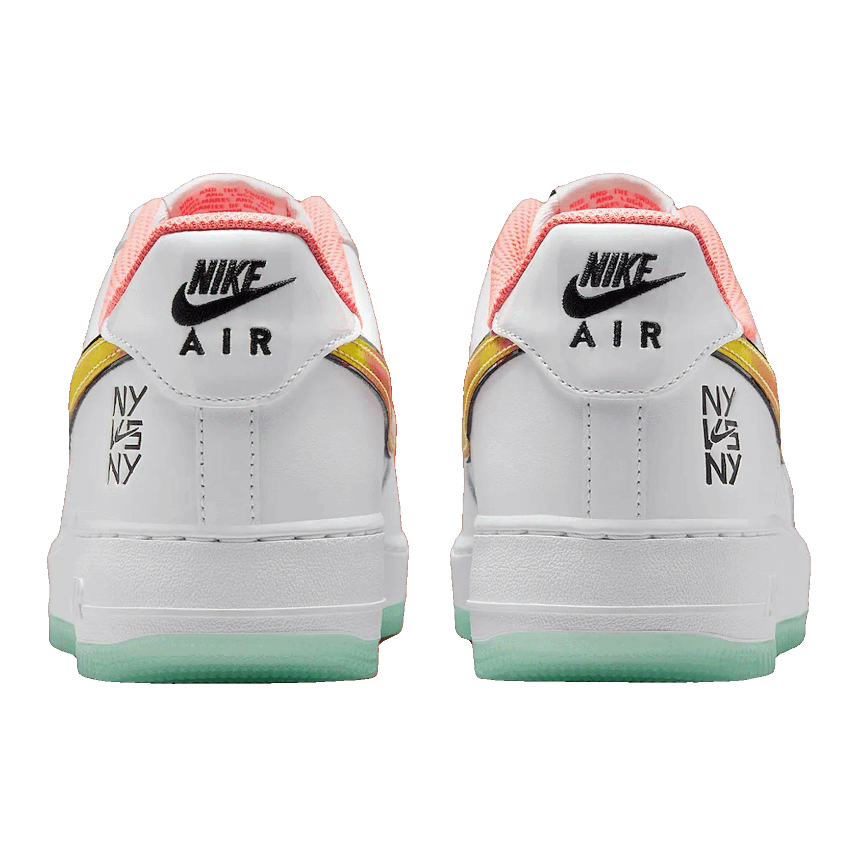 Nike Air Force 1 Low NY vs. NY White Crimson Pulse Back